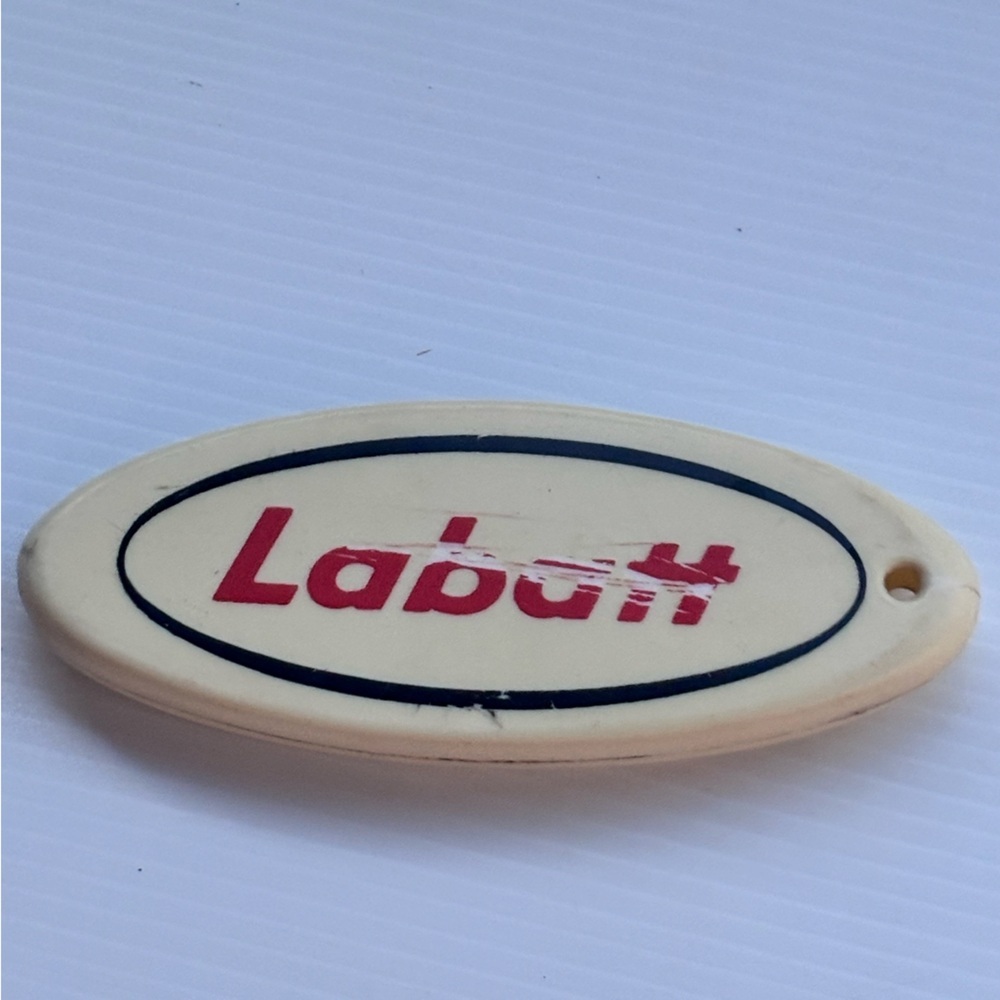 Vintage Labatt Beer Bottle Opener Cream Plastic Metal 1970s